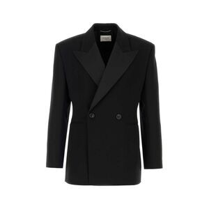 Saint Laurent Men Veste Croise'e Grain De Poudre
